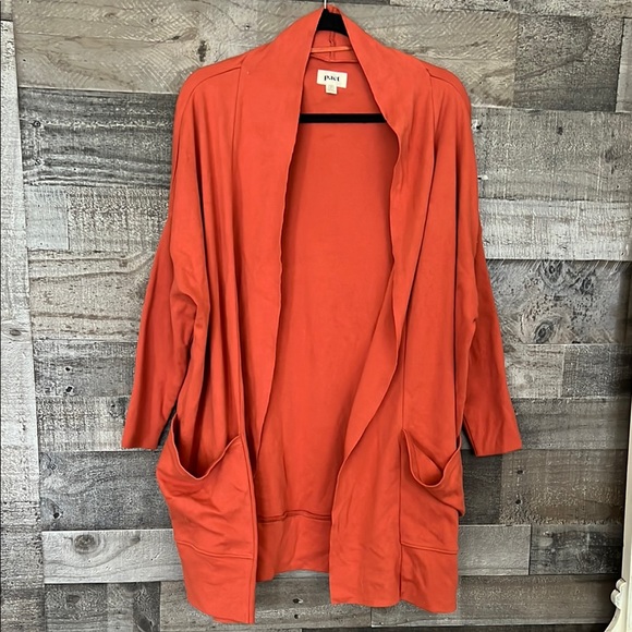 Pact Sweaters - PACT Women's Orange Sweater